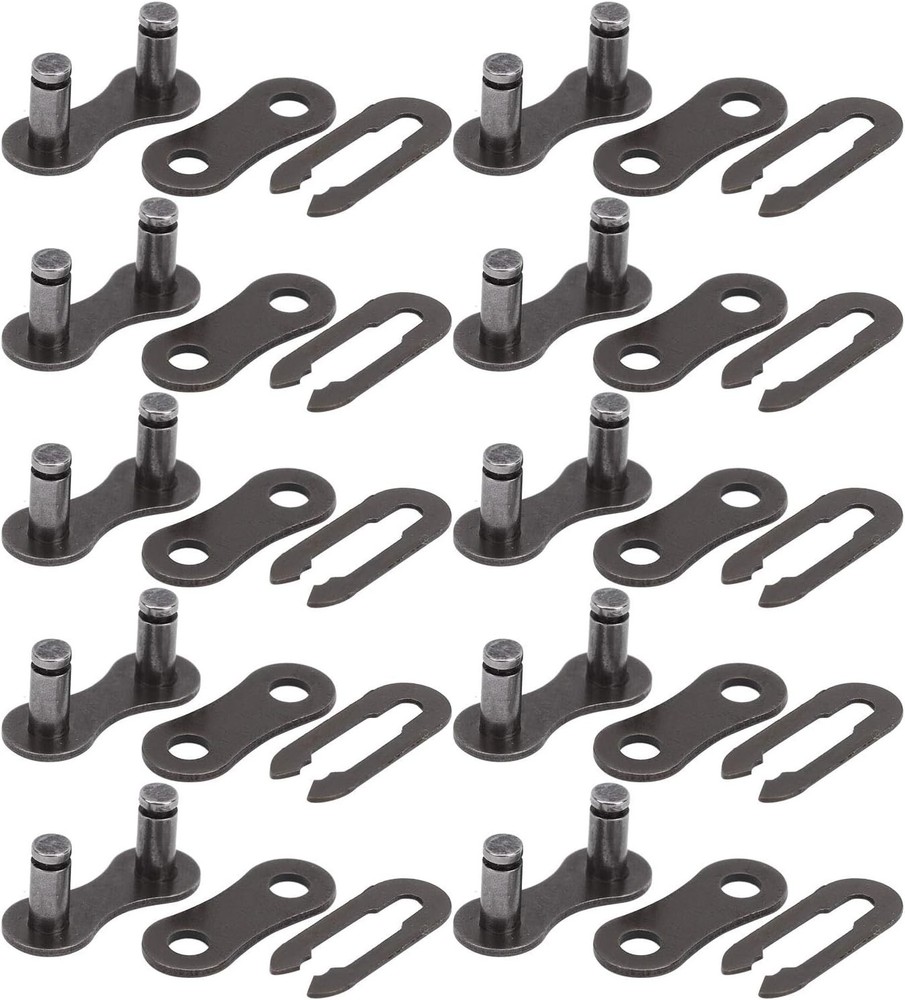 10 Set Heavy Duty Steel 410 Chain Master Link, Lightweight Easy to Install Chain