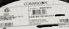 Commscope CS24R Cat5E F/UTP Shielded Network Ethernet Cable Riser White /100ft