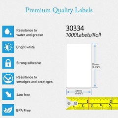 Barcode Labels 30334 (2-1/4″ x 1-1/4″) Compatible with DYMO Labelwriter 450 4XL