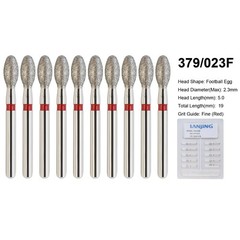 Dental Burs Diamond Round End Taper Football Long Round Ball High Speed 856 368