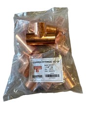 🔴(QTY 9) 1 1/4” Inch Charman 330226 C X C X C Tee PURE Copper Solder Fittings‼️