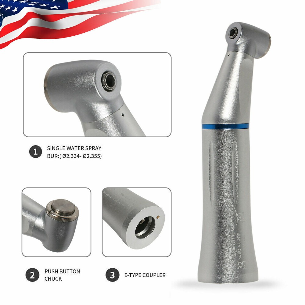 NSK Style Dental Slow Speed Contra Angle Inner Water Spray Handpiece WY4 USA
