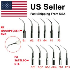 5* Dental Ultrasonic Piezo Scaler Tips fit EMS Woodpecker /DTE Satelec Handpiece