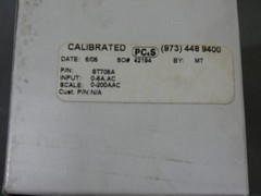PC&S ST705A AC Amperes Panel Meter, 0-200, 2″ – NEW Surplus!