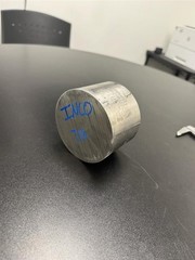 Inconel 718 round bar 3.750″ OD 2.600” Long Inco Alloy Nickel