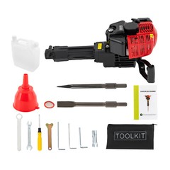 52cc Gas Gasoline Demolition Jack Hammer Concrete Breaker Punch Drill Jackhammer