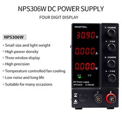 Adjustable DC 0-30V 60V 120V 6A 10A Power Supply Lab Variable Regulated Source