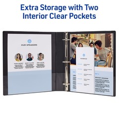 Avery 1″ Slant Ring Binder White 1 Pack