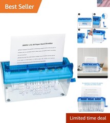 Eco-Friendly Hand Powered Paper Shredder – Ideal for Home & Office use