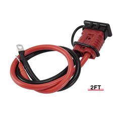 24 FT Quick Disconnect Winch Power Cable, 4 Gauge 4 AWG Wiring For Winch Trailer