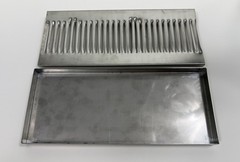 Krome Dispense Stainless Steel Countertop Drip Tray 14×6 in Removable Grate