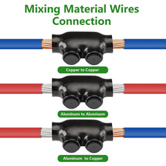 QMS-D2-1 Insulated Inline Splice Connector 14 AWG 600V Rated 5/32″ Hex 1Pack