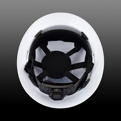 Crew Full Brim Hard Hat with Fas-trac Suspension With Cooling Vents