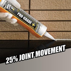 Fast-Drying and Paintable Siliconized Acrylic Caulk in Brown – 10.1 Oz Cartridge