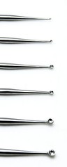 6 Pcs Meyhoefer Chalazion Ear Curette #-1,#0,#1,#2,#3,#4 Surgical ENT Instrument