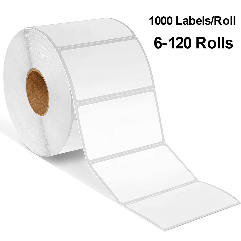 2.25″x1.25” Direct Thermal Labels Blank Barcode UPC for Rollo & Zebra- 1000/Roll