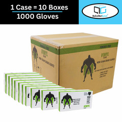 1000 Pcs Latex and Powder Free Vinyl Gloves 3 Mil 2XL, Clear, Disposable