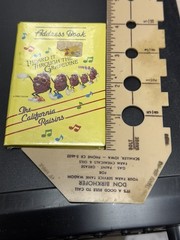 Mini Address Books-Lot Of 3-Autumn Rose By Webway 1980’s-NOS-California Raisins