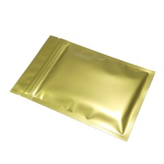 Multi-Size Both Sided Glossy Gold Foil Mylar Flat Zip lock Bag Wholesale G03