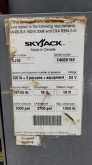 SKYJACK SJ 16 16′ Vertical Mast Lift Aerial Lift GENIE JLG #9160