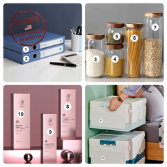 2500 PCS Number Stickers 1-100 Consecutive Self-Adhesive Round Labels for Invent