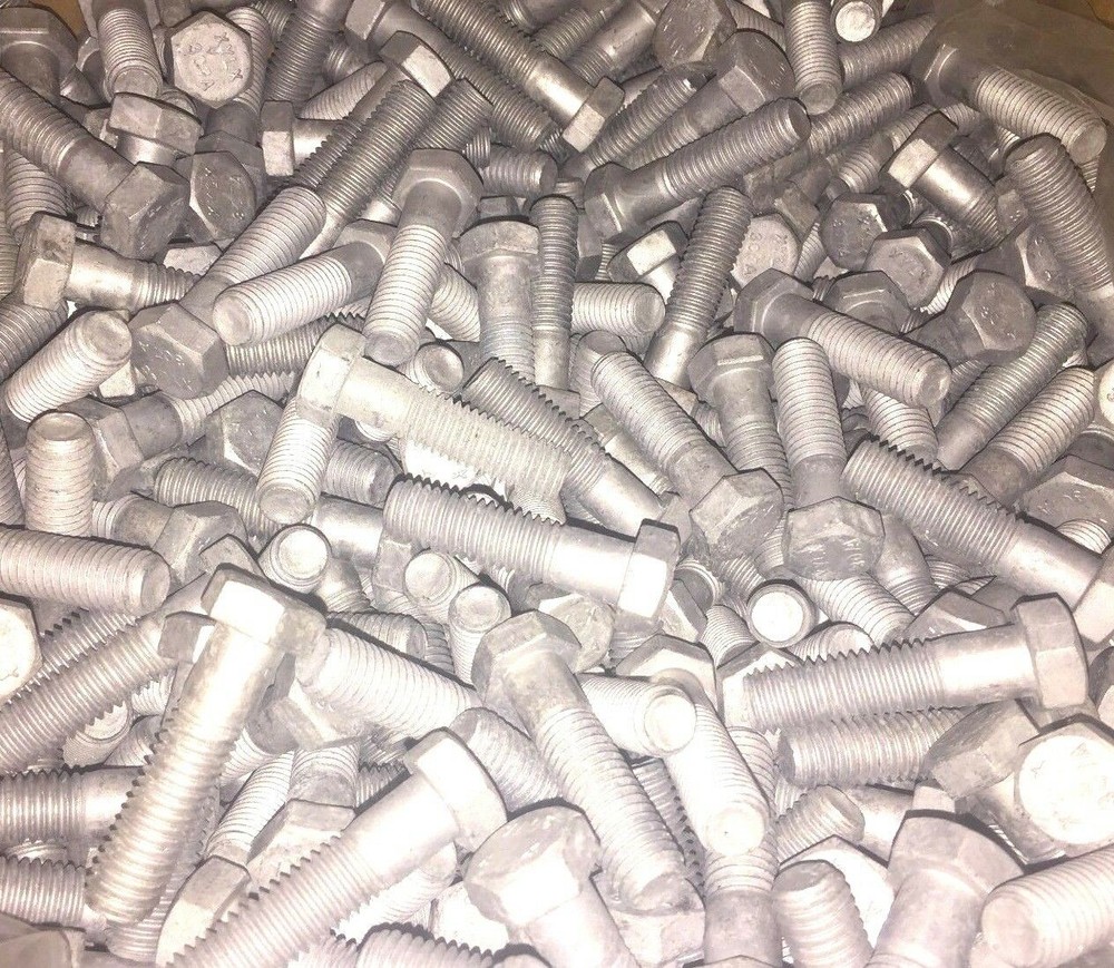 25 1/2-13 X 5-1/2 Hex Head Cap Screws Hot Dipped Galvanized