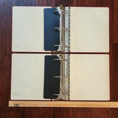 Lot National Brand 87-124 USA 3-Ring Binder 4” Spine Heavy Duty Piano Hinge RED