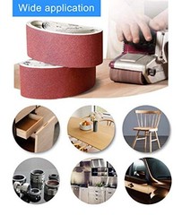4 X 21 Sanding Belt, 80 Grit Aluminum Oxide Belt Sander Paper 4X21,12