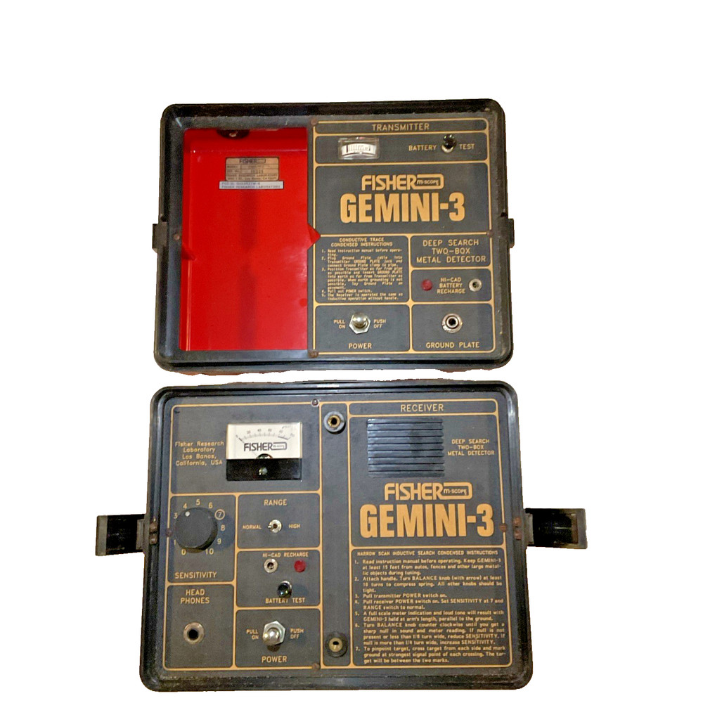 Fisher Gemini 3 Deep Search Metal Detector
