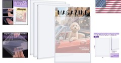 4 Pack Hard Plastic Magazine Protectors, Clear Magazine Display Sleeves PVC …