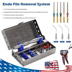 Dental Broken File Extractor Endodontic File Removal System Kit Endo Root Canal