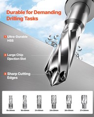 VEVOR Magnetic Drill Portable Mag Drill Press 1450W 2922 lbf 2″ Coring Diameter