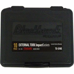 10pc Blackhawk By Proto Impact External E-Torx Female Socket Set TS-1210S