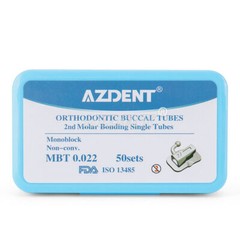 Tubos bucales de ortodoncia dental 1er 2do tubo molar Roth MBT 022 018 Bondable