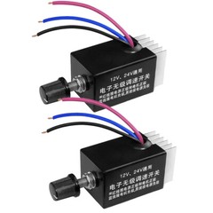 DC 12V 24V Motor Speed Control Switch Car Truck Fan Heater Control Defroster 2pc