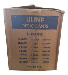 (5000/Pail) ULINE Silica Gel Desiccants 1-Gram Size Packets 5-Gallon Pail S-3902