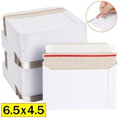 6.5 x 4.5 RIGID FLATS CARDBOARD ENVELOPE MAILERS DOCUMENT PHOTO SHIPPING WHITE