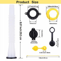 Replacement Gas Can Spouts Improved Design Flexible Pour Nozzle for Older Gas Ca