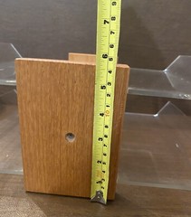 Vintage Mid Century Acrylic/Wood Two Tier Desktop Letter Tray – MCM