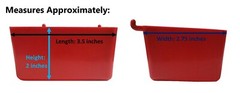 Small Plastic Pegboard Storage / Part Bins – Black Pink Orange Red or Yellow