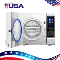 22L Class B Dental Autoclave Vacuum Pressure Steam Sterilizer Built-in Printer