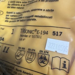 (72 Pair) Mapa Cleanroom Gloves E-194, Tri Polymer, ISO 4, 20 mil, Size 11 / XXL