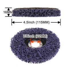 3 Pack 4.5″x7/8 BLACK, BLUE, PURPLE Paint Rust Easy Strip Clean Grinding Discs