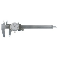 6 In Dial Caliper Stainless Steel Shockproof 0.001 In Of One Inch With Case