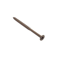 #8 x 3″ Deck Screws | Square Drive | Bugle Head | Brown Ruspert | 250pcs Box