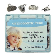 Dental Orthodontic Buccal Tubes 1st 2nd Molar Tubes MBT Roth 022 Bondable Single
