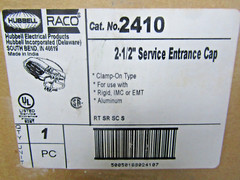 ✌ NEW HUBBELL RACO 2410 CLAMPING SERVICE ENTRANCE HEAD EMT 2-1/2″