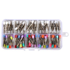 200pcs Mixed Dental latch type prophy polishing brush flat tapered Brushes pro