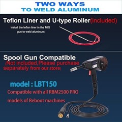 Reboot 250A 8-in-1 120/240V RBM2500 PRO+TIG Torch&10P MB15 Nozzles -Spool Gun .