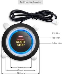 EC004 Smart RFID Push Engine Start Button kit & Keyless Go System Upgrade Key…